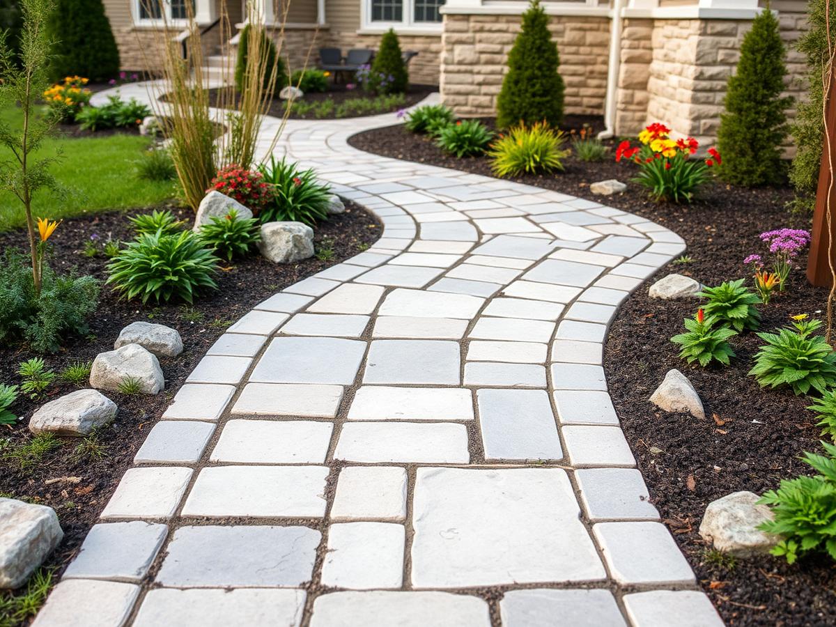 Stone Paver Walkway